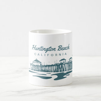 Taza De Café Embarcadero de Huntington Beach, California - cree