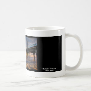 Taza De Café Embarcadero de Manhattan Beach del ~ de la rotura