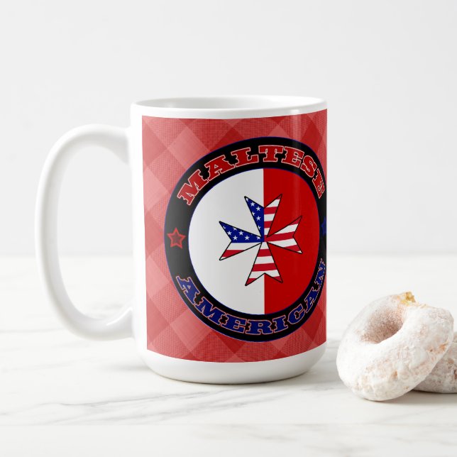 Taza De Café Embargo cruzado maltés-americano (Con donut)