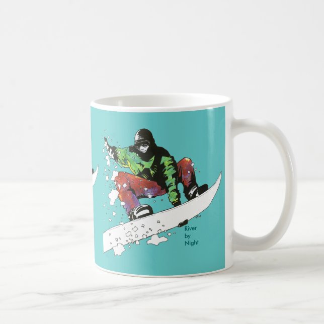 Taza De Café Embarque de la nieve (Derecha)