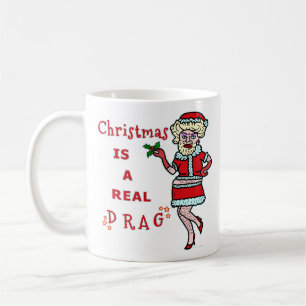 Taza De Café Embaucamiento divertido Santa de Bah del navidad