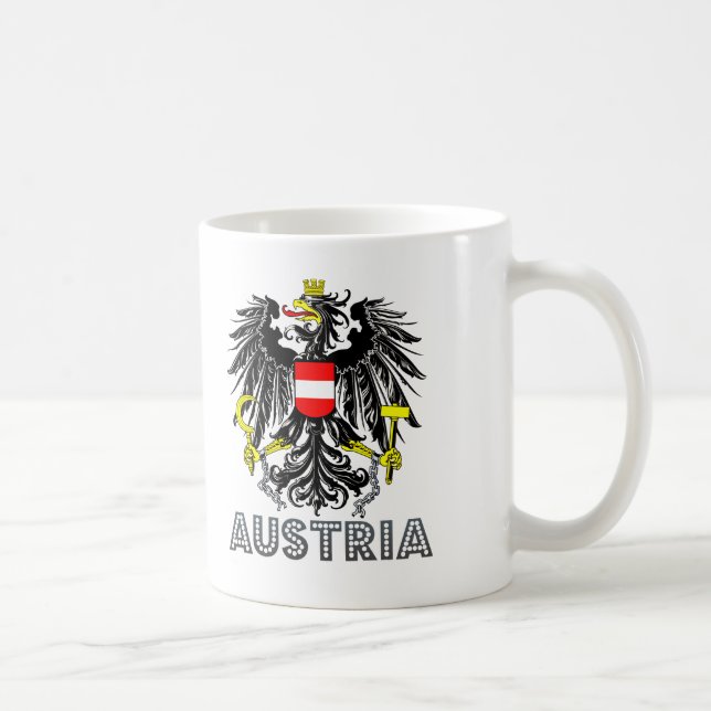 Taza De Café Emblema austríaco (Derecha)