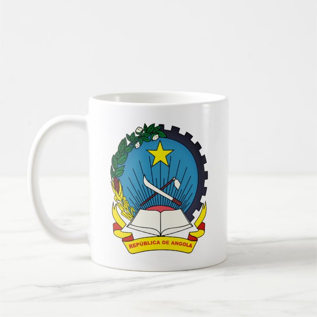 Taza De Café Emblema de Angola (Izquierda)