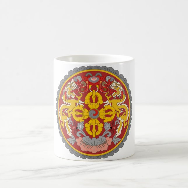 Taza De Café emblema de Bután (Centro)