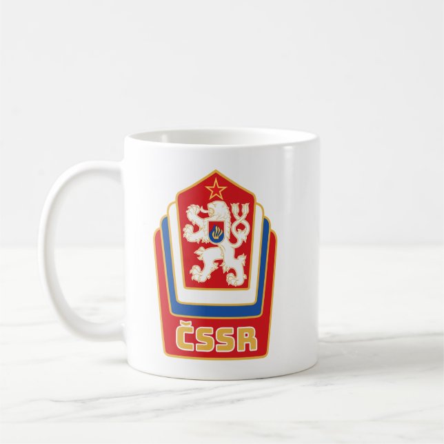 Taza De Café emblema de Checoslovaquia añeja (Izquierda)