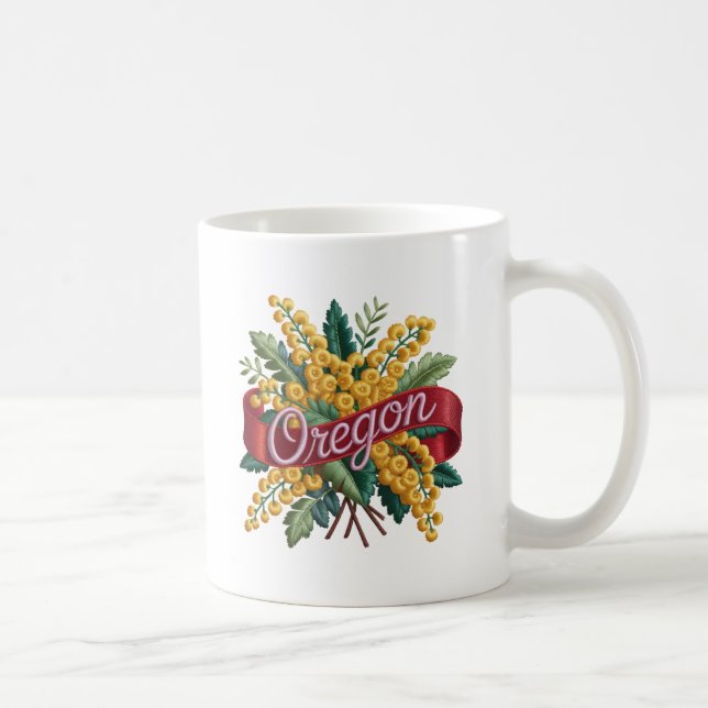 Taza De Café Emblema de flores del estado de Oregón (Derecha)