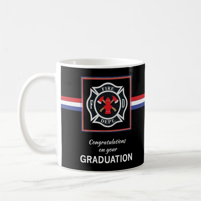 Taza De Café Emblema de graduación de la Academia del Departame (Izquierda)