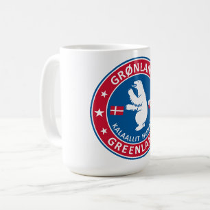 Taza De Café Emblema de Groenlandia