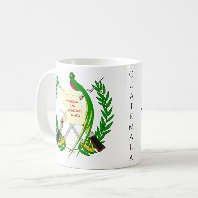 Taza De Café emblema de guatemala (Anverso izquierdo)