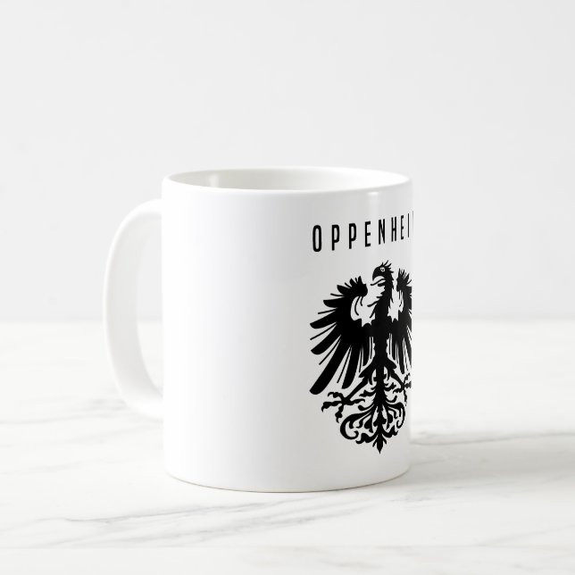 Taza De Café Emblema de la ciudad de Oppenheim Símbolo de Alema (Anverso izquierdo)