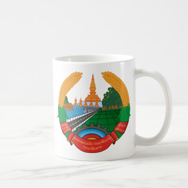 Taza De Café emblema de Laos (Derecha)