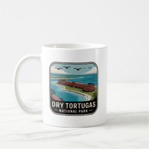 Taza De Café Emblema de viaje al Parque Nacional Dry Tortugas
