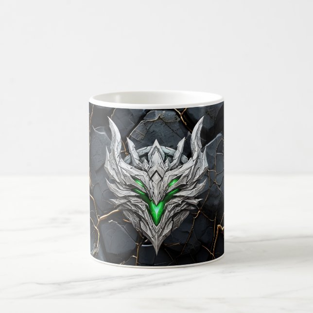 Taza De Café Emblema del Dragón Plateado (Centro)