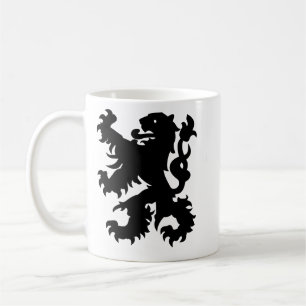 Taza De Café Emblema del León Flamenco