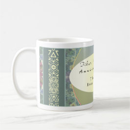 Taza De Café Emblema floral de nombre comercial