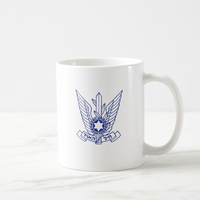 Taza De Café Emblema israelí de la fuerza aérea (Derecha)