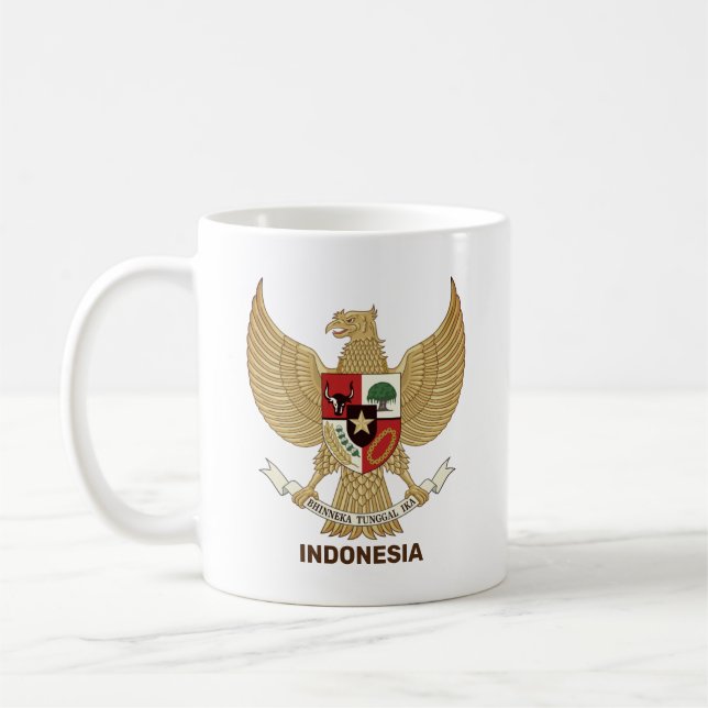 Taza De Café Emblema nacional de Indonesia