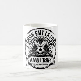 Taza De Café Emblema Nacional Vintage de Haití Arte