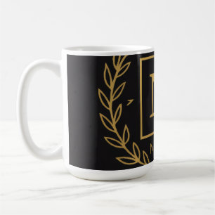 Taza De Café "Emblema Real NMKY – Diseño de Cresta con Monogram