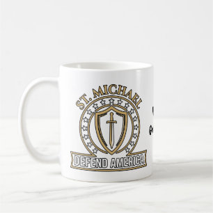 Taza De Café Emblema táctico Escudo Defiende América San Miguel