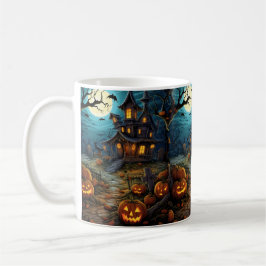Taza de café embrujada de Halloween Casa de la Cal