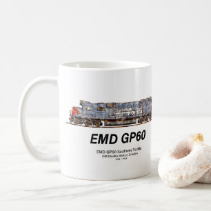 Taza De Café EMD GP60 Locomotora Diesel del Pacífico Sur