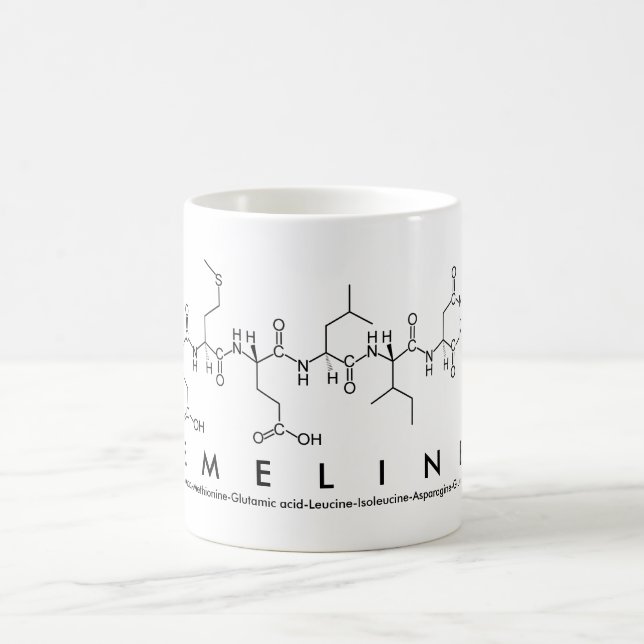 Taza De Café Emeline peptide nombre mug (Centro)