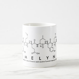 Taza De Café Emelyne peptide name mug
