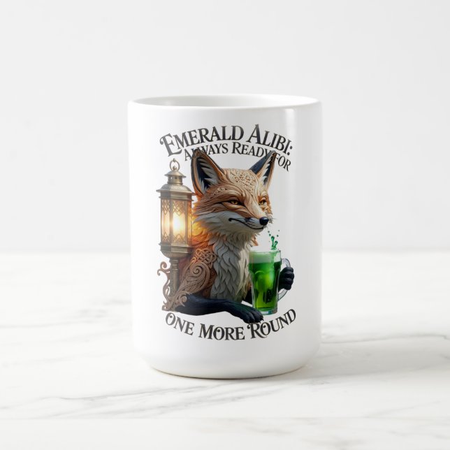 Taza De Café Emerald Alibi Fox Graphic Tee (Centro)