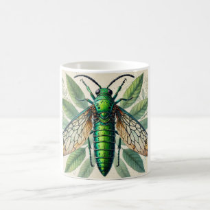 Taza De Café Emerald Ash Borer 010924IREF237 - Watercolor