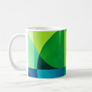 Taza De Café Emerald Citrus Geometric Abstract