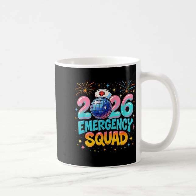 Taza De Café Emergency Squad New Year 2026 Medical Crew Nurse E (Derecha)