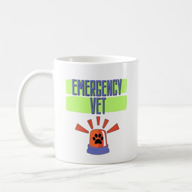 Taza De Café Emergency Vet – Veterinary Emergency Design (Izquierda)