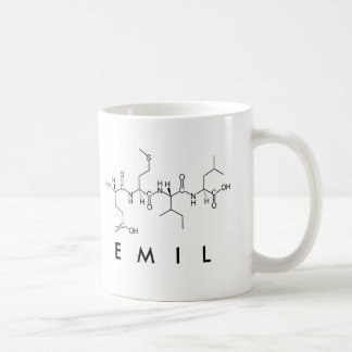 Taza De Café Emil péptido nombre mug 3