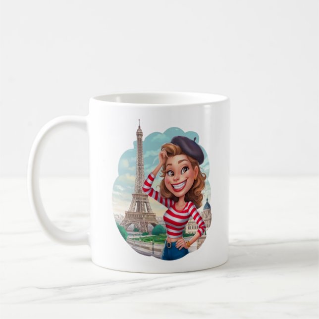 Taza De Café Emily em Paris pegatina (Izquierda)
