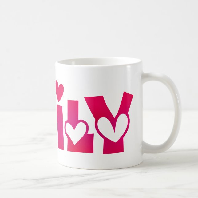 Taza De Café Emily in Hearts (Derecha)