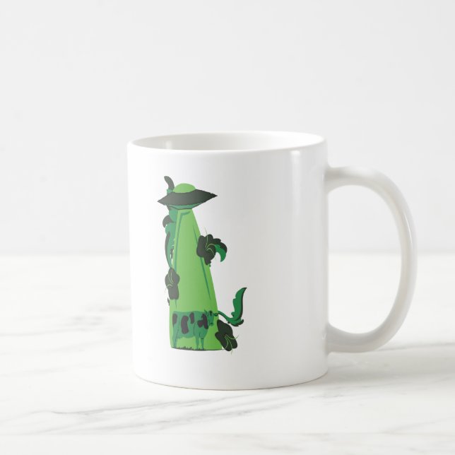 Taza De Café emisión encima de verde de la vaca (Derecha)