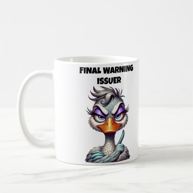 Taza De Café Emisor de Advertencia Final Mamá (Izquierda)