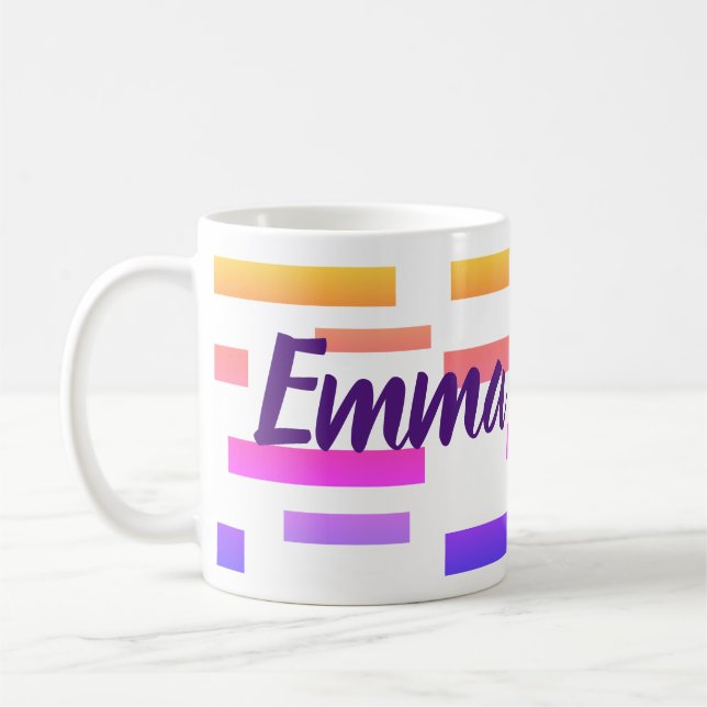 Taza De Café Emma Tu Nombre Café Tea Mug Cup (Izquierda)
