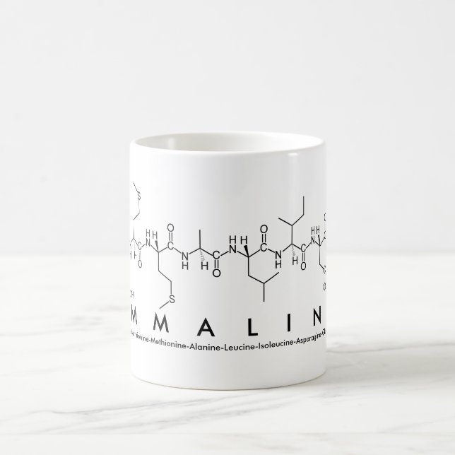 Taza De Café Emmaline peptide name mug (Centro)
