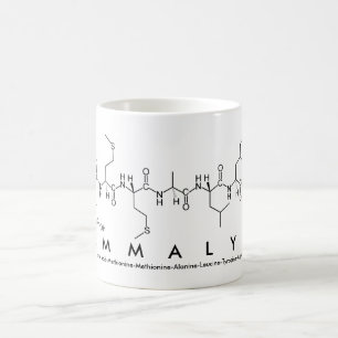 Taza De Café Emmalyn peptide name mug