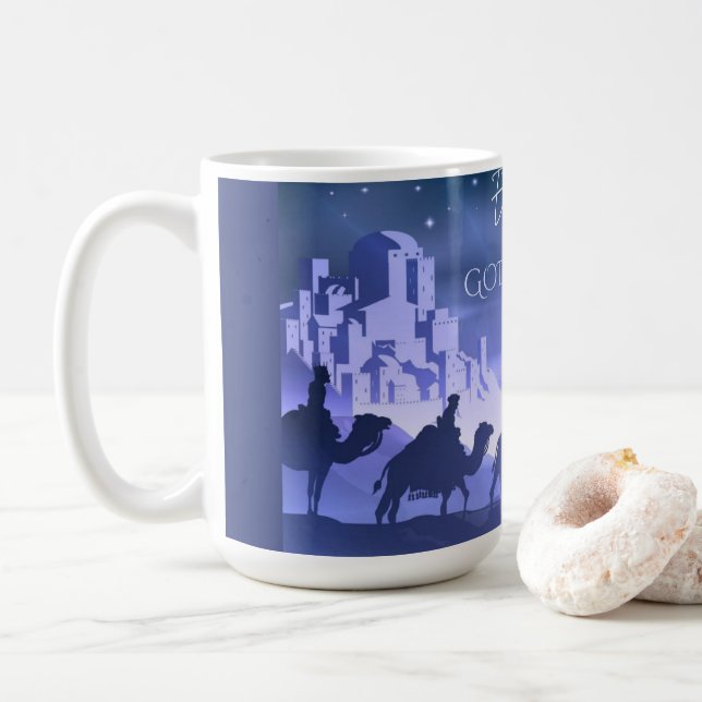 Taza De Café Emmanuel God With Us 15 oz Mug (Con donut)