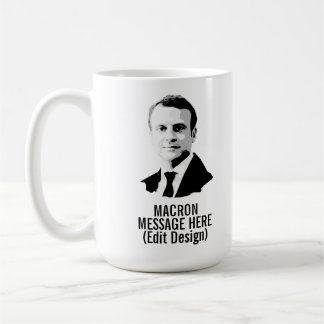 TAZA DE CAFÉ EMMANUEL MACRON PERSONALIZADO