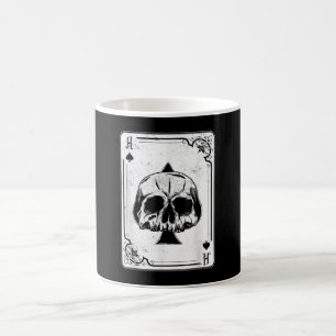 Taza De Café Emo Gótico y el As de Punk del juego de póquer Spa