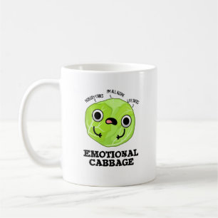 Taza De Café Emoción Cabbage Funny Veggie Pun