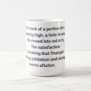 Taza De Café Emoción del golfista