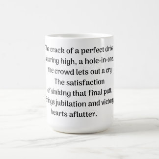 Taza De Café Emoción del golfista