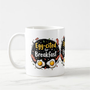Taza De Café Emocionado por el diseño divertido de broma para c