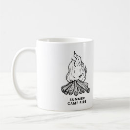 Taza De Café Emocionante incendio de verano en el campamento de