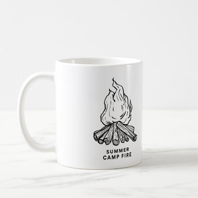 Taza De Café Emocionante incendio de verano en el campamento de (Izquierda)